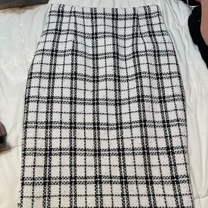 Knee length skirt
